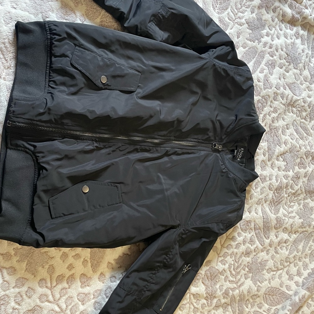 Black Women's Bomber Jacket